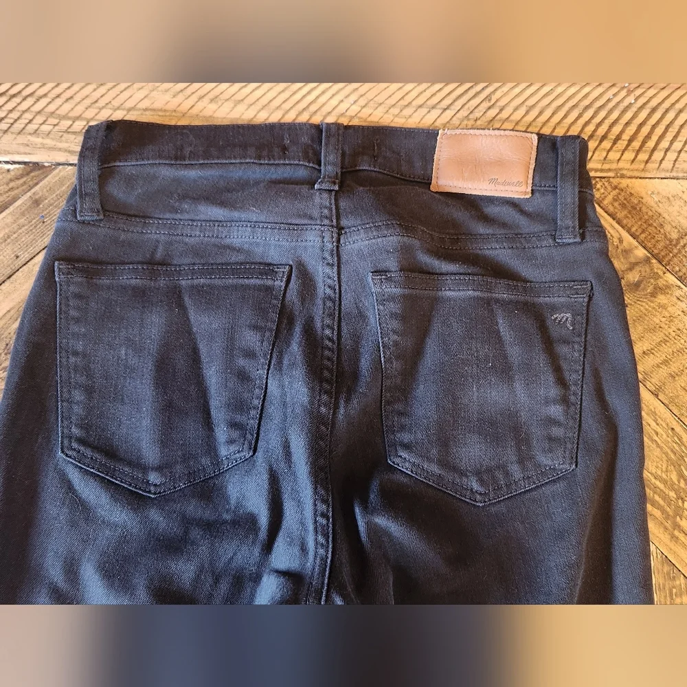 Madewell 9" High-Rise Skinny Jeans Black Size 25 - Picture 6 of 10